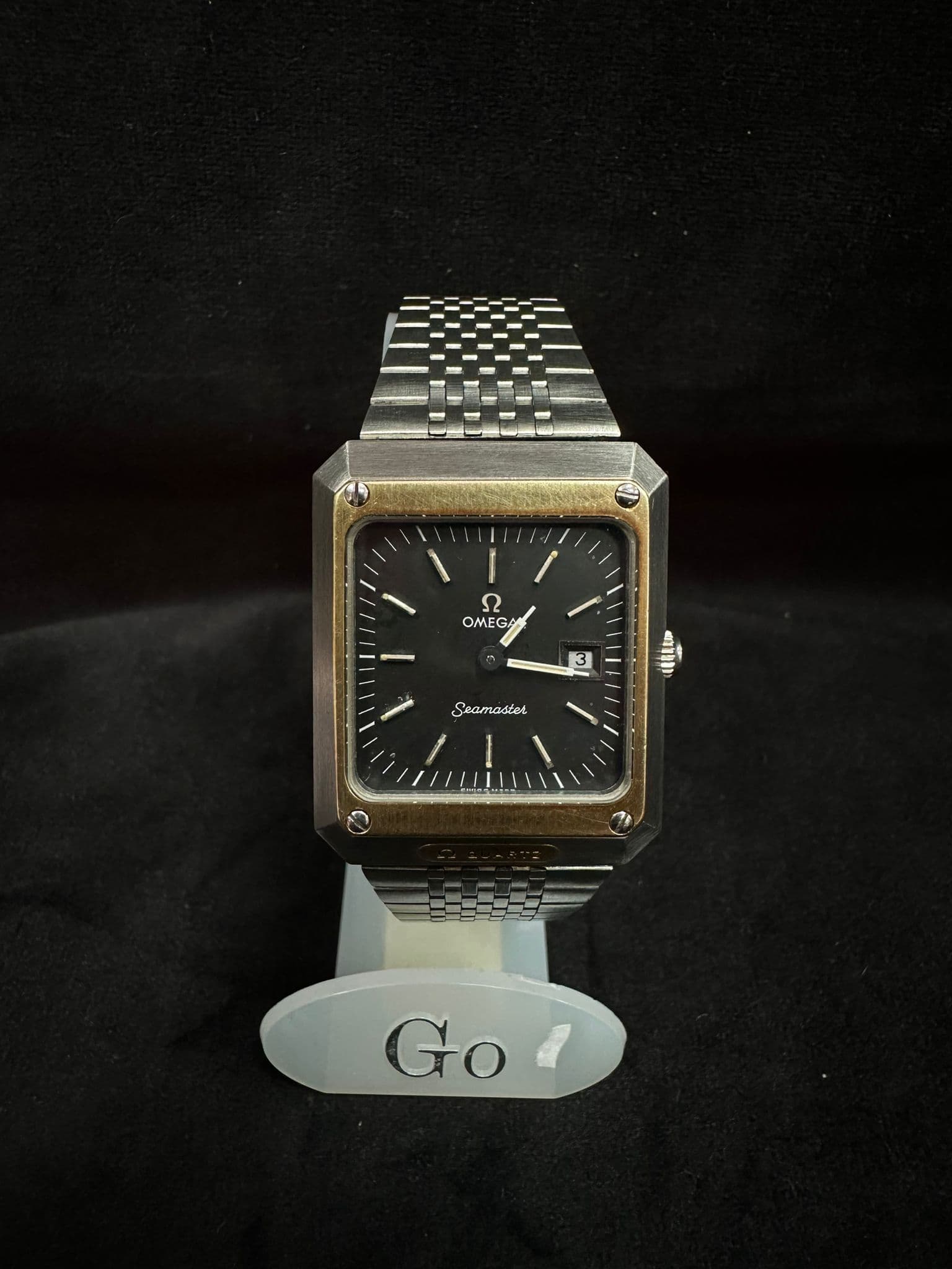 Ceas Omega Seamaster Mariner II Quartz, 30mm, Aur & Oțel – Vintage