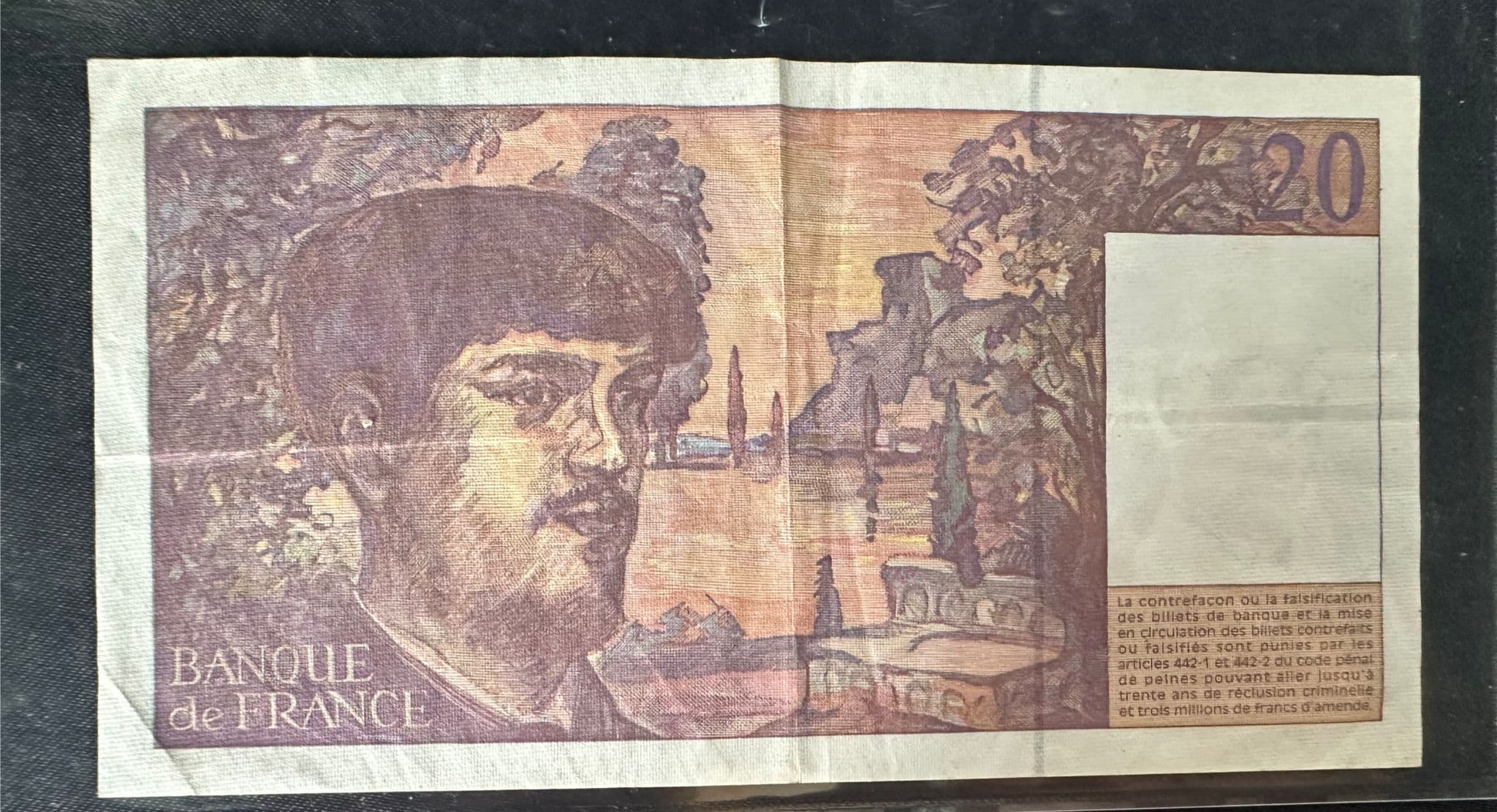 Bancnotă 20 Francs Franța 1997 – Claude Debussy