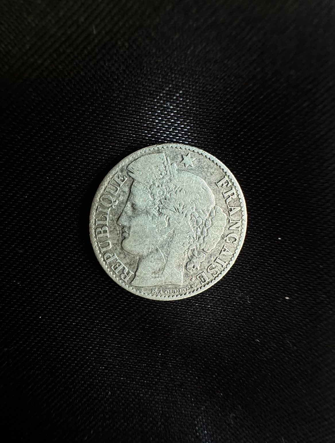 Monedă Argint 50 Centimes 1895 "Ceres" - Republica Franceză, Monetăria Paris