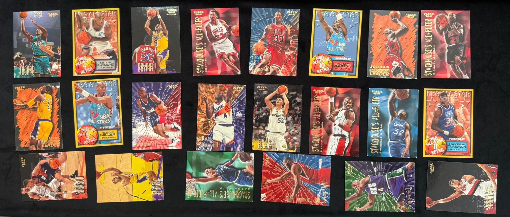 Lot Carduri Baschet NBA - Fleer '96-'97 (Inclusiv Kobe Bryant Rookie) 2