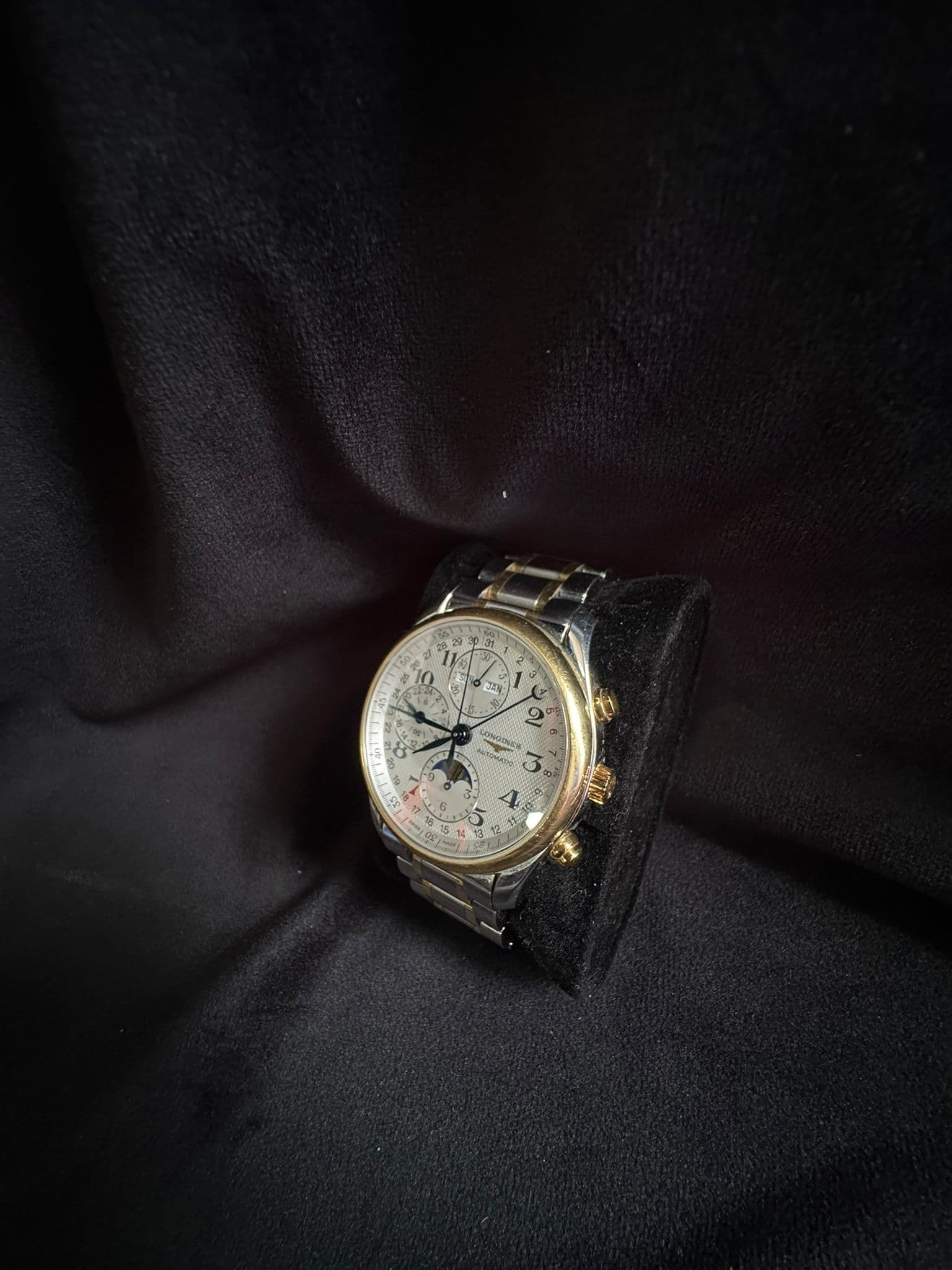 Longines Master Collection Moonphase 40mm – Aur/Oțel – Mecanism Automatic ETA 7751