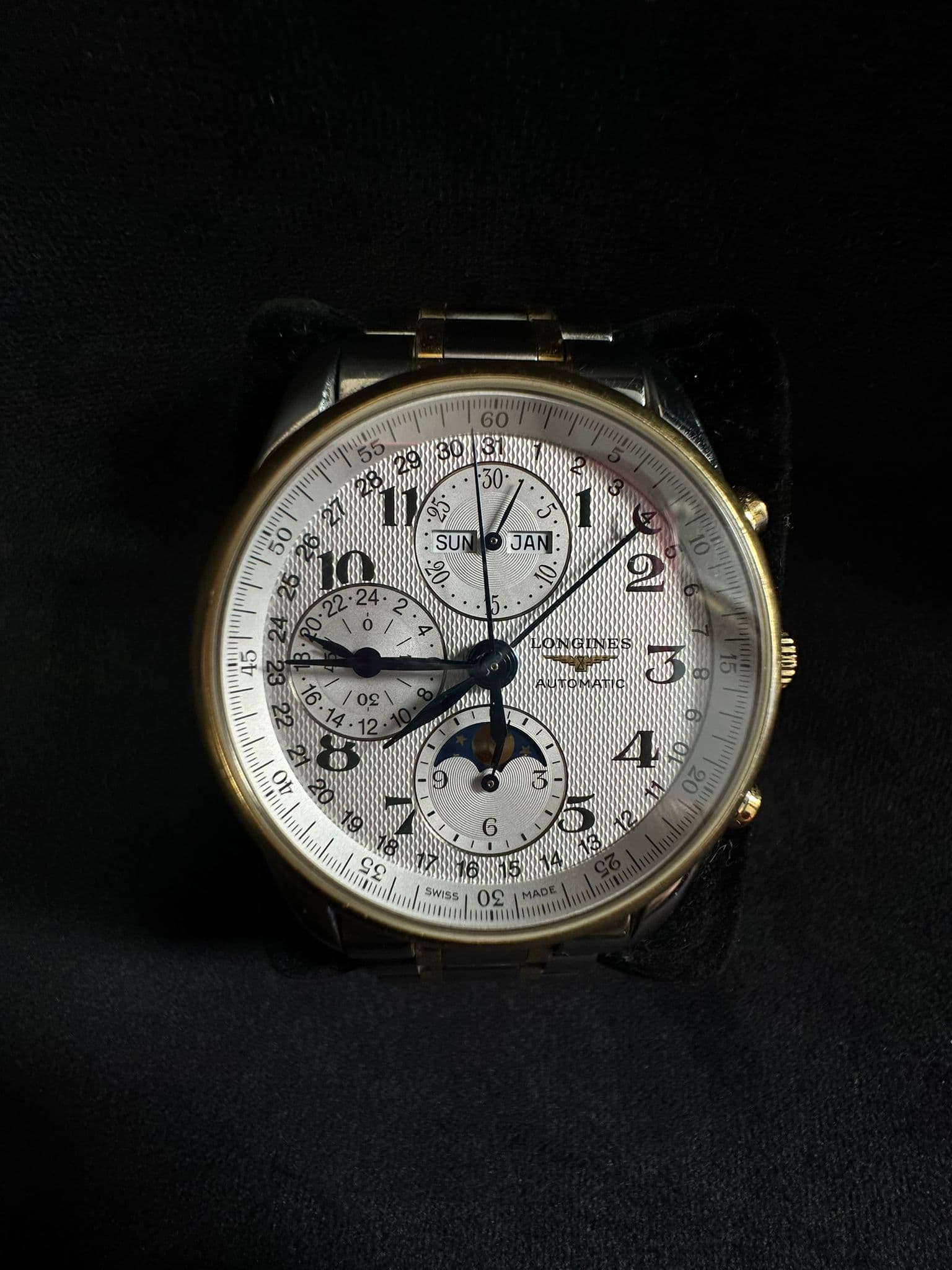 Longines Master Collection Moonphase 40mm – Aur/Oțel – Mecanism Automatic ETA 7751 3