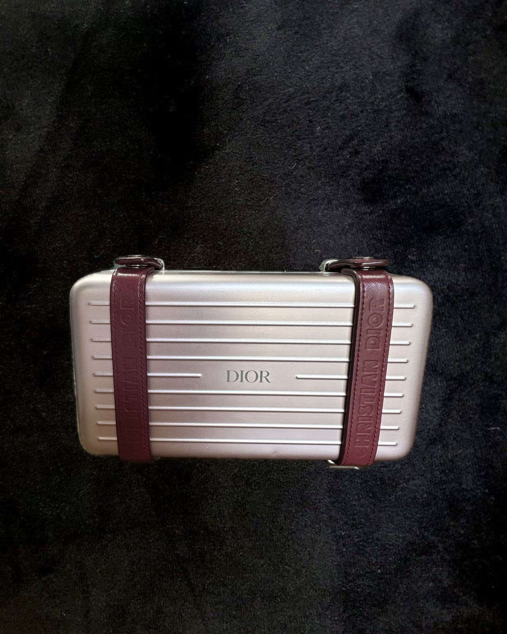 Geanta Dior x Rimowa Personal Clutch Bag - Aluminium Rose Gold - Ediție Limitată