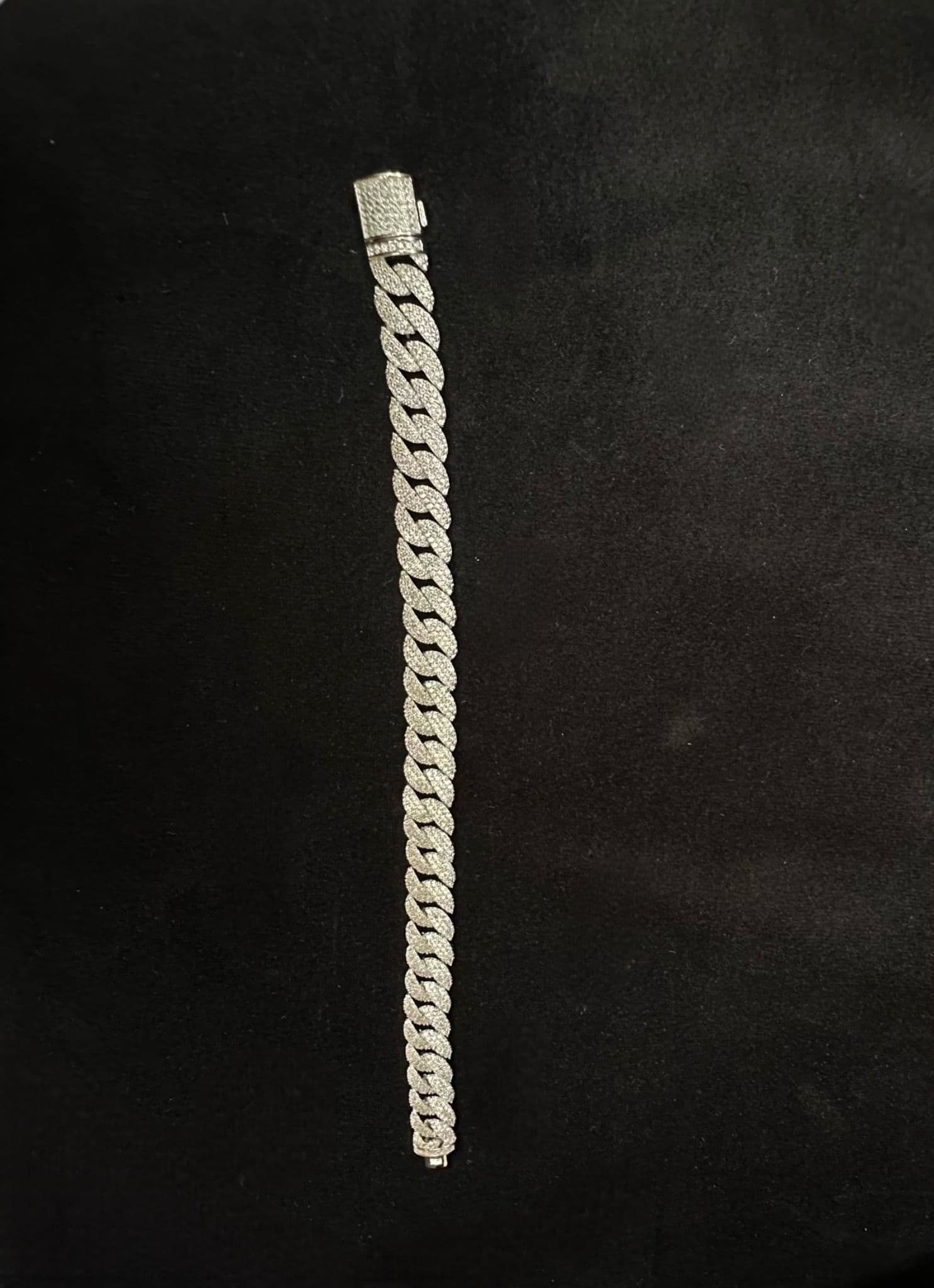 Brățară Cuban Link Iced Out - Argint 925 - 34.10g - Pietre Claritate VVS