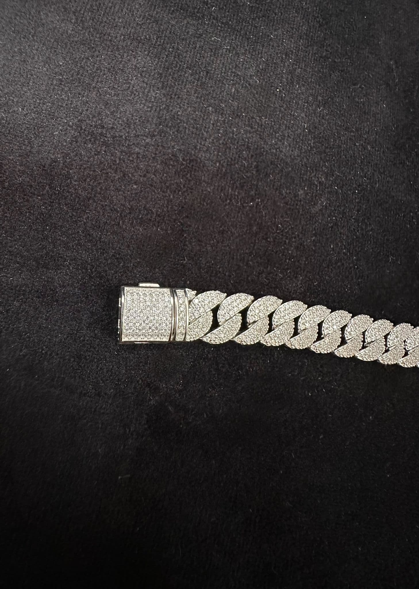 Brățară Cuban Link Iced Out - Argint 925 - 34.10g - Pietre Claritate VVS 2