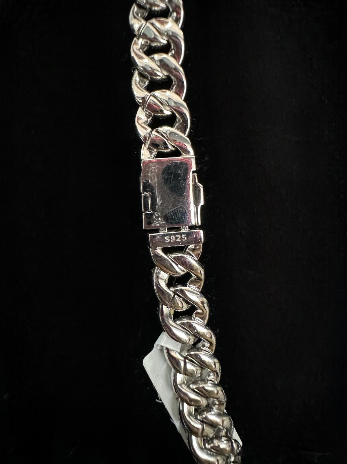 Lanț Cuban Link Iced Out - Argint S925 - 97.75g - 50cm - Claritate VVS 4